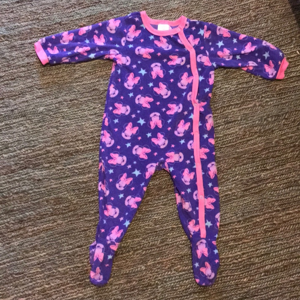 Fleece Disney Store Minnie Mouse Footie Pajamas